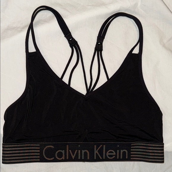 Calvin Klein Black Strappy Bralette - Picture 4 of 7